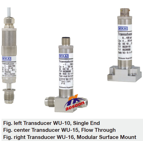 pressure transmitter WU-10