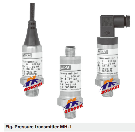 WIKA Pressure transmitter with thin film technology MH-1