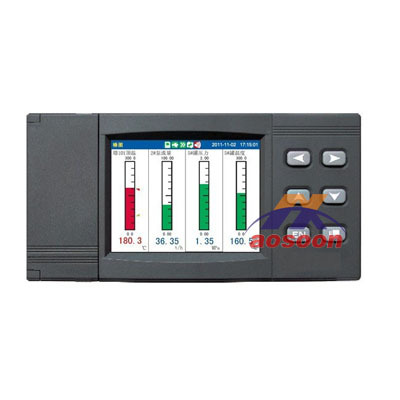 AXT100H color paperless recorder, temperature strip chart re