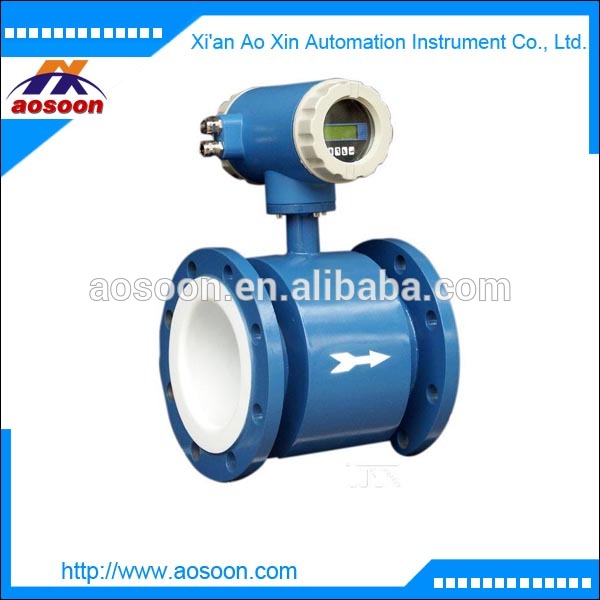  AXLDE ASFE LCD display Electromagnetic sewage flowmeter/liqu 