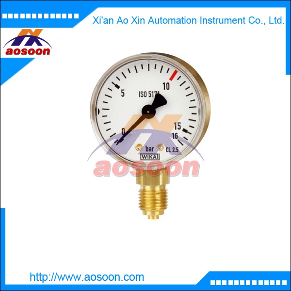  Bourdon tube pressure gauge wika 111.11 welding gauge to ISO 5171 