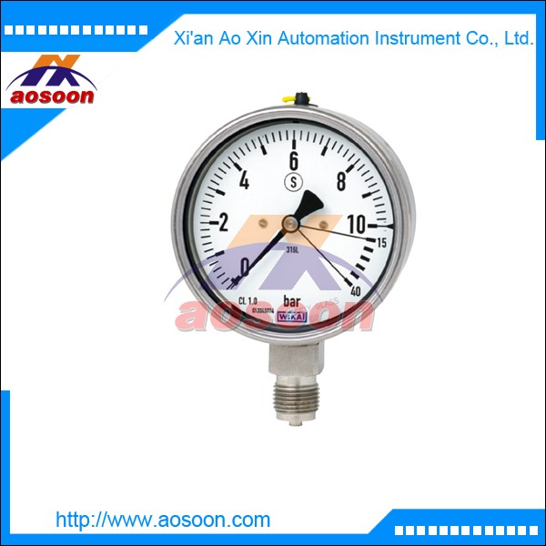  Wika Bourdon tube pressure gauge Stainless steel safety version high overpressure safety wika 232.36 