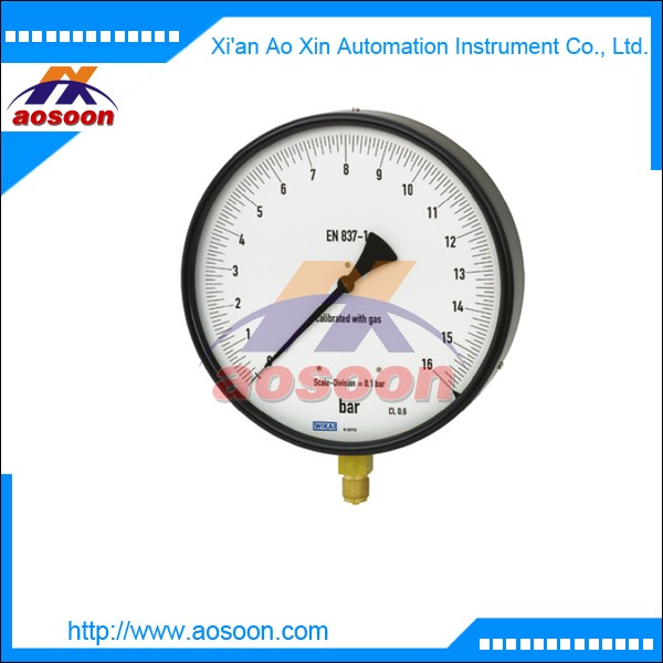  Bourdon tube pressure gauge Test gauge series class 0.6 wika 311.11, 331.11 