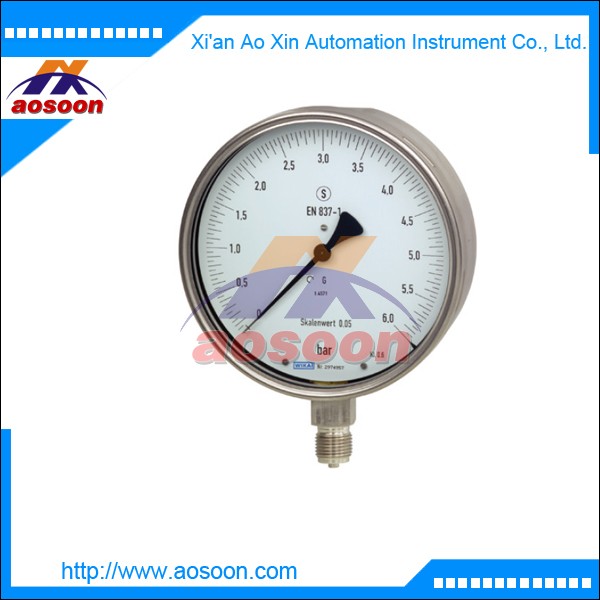  Bourdon tube pressure gauge test gauge class 0.6 wika 332.30, 333.30 