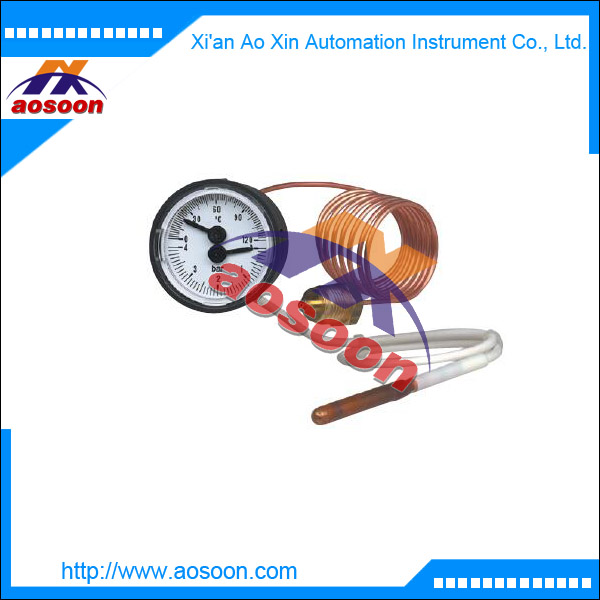  wika Thermomanometer for pressure and temperature measurement wika MFT 