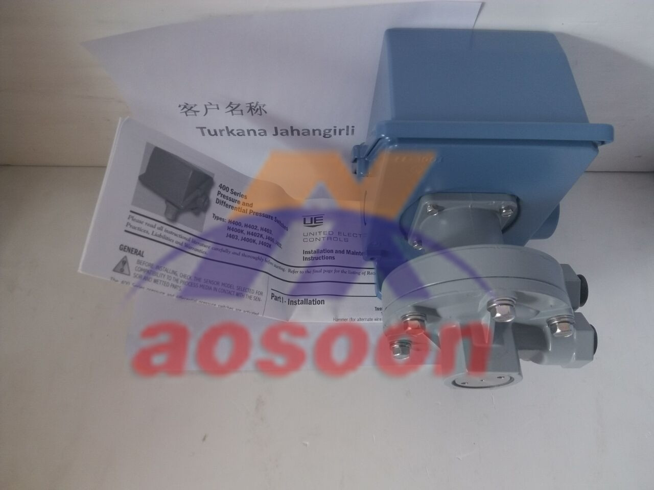 UE J400K-455 differential pressure switch