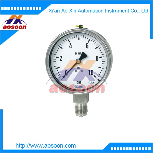 Wika Bourdon tube pressure gauge Stainless steel version wika 232.50, 233.50