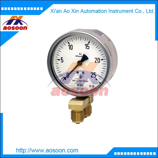 wika Differential pressure gauge with capsule element 716.11 736.11